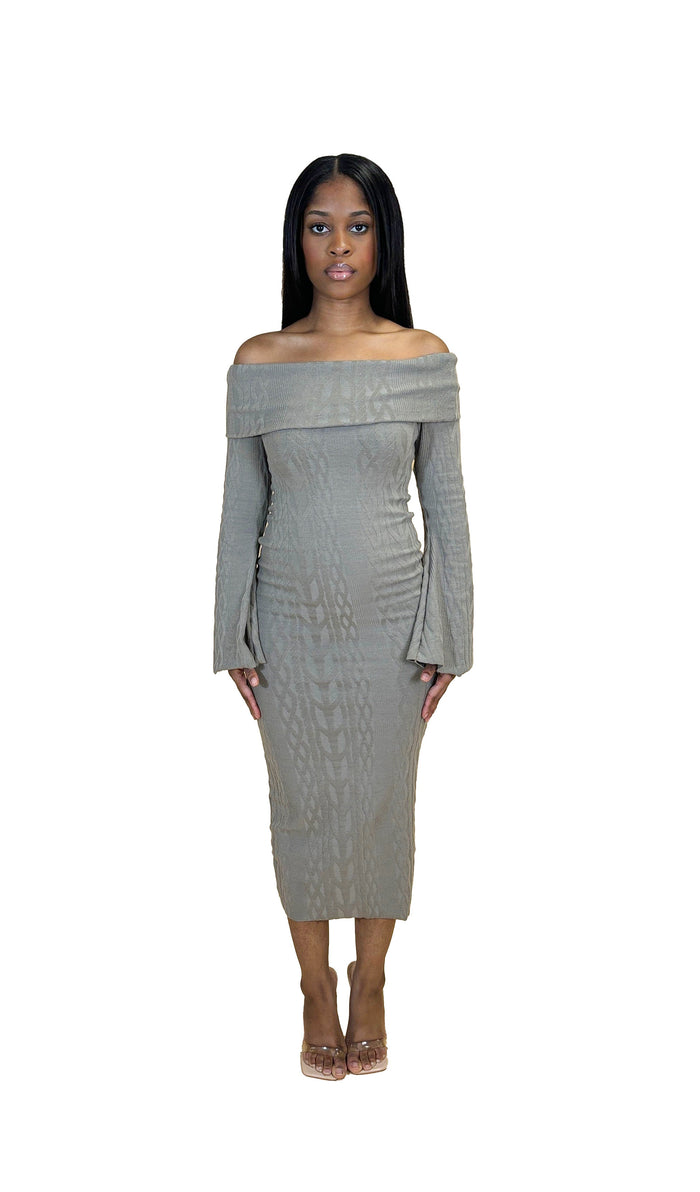 Amiri off shoulder dress- midi